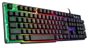 Проводная игровая мембранная клавиатура SVEN KB-G8500 с подсветкой и прозрачным корпусом