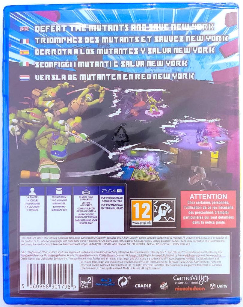 TMNT: Arcade Wrath of the Mutants (PS4)