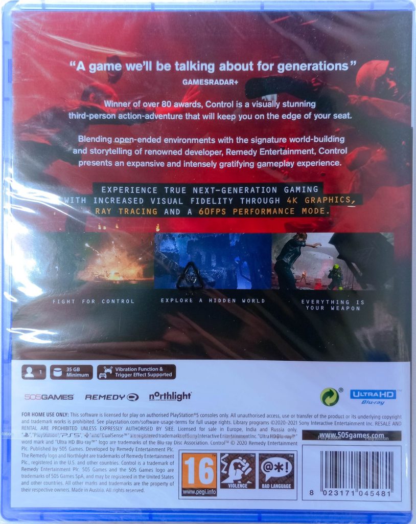 Control Ultimate Edition (PS5) б/у