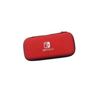 Сумка Nintendo Switch 2 Red (жесткая сумка/crystal case/силиконовые чехлы/защитное стекло/4 gribs)