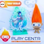 Фигурка: Акрил Genshin Impact Venti (Венти) + Двойной Фон 15-18 см