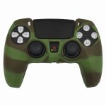 Чехол силиконовый для геймпада PS5 Зеленый Камуфляж