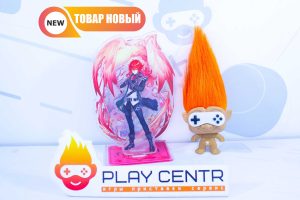 Фигурка: Акрил Genshin Impact Diluc (Дилюк) + Двойной Фон 15-18 см