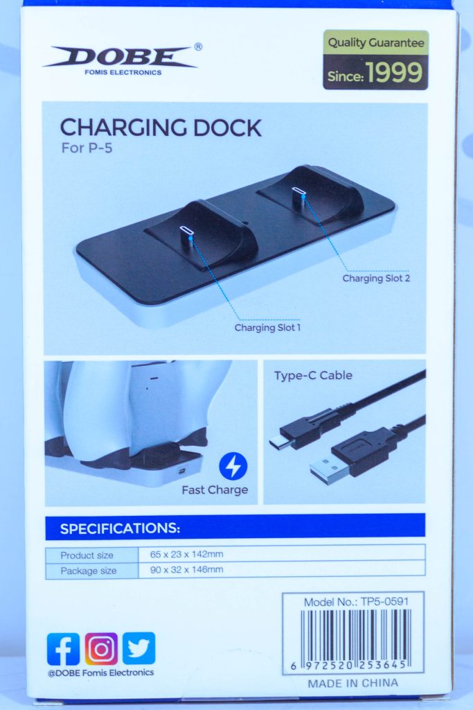 Зарядная станция PS5 Dobe Charging Dock TP5-0591