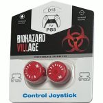 Накладки на стики Resident Evil Biohazard Village (красный) (Пластиковые)