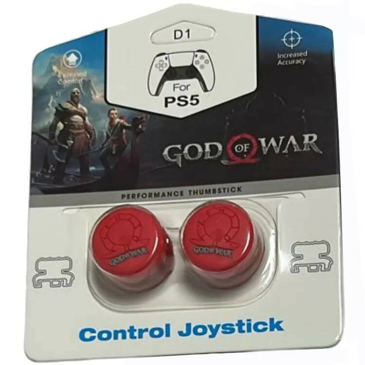 Накладки на стики God of War (красный) (Пластиковые)