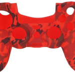 Чехол на геймпад PS4: Красный Камуфляж