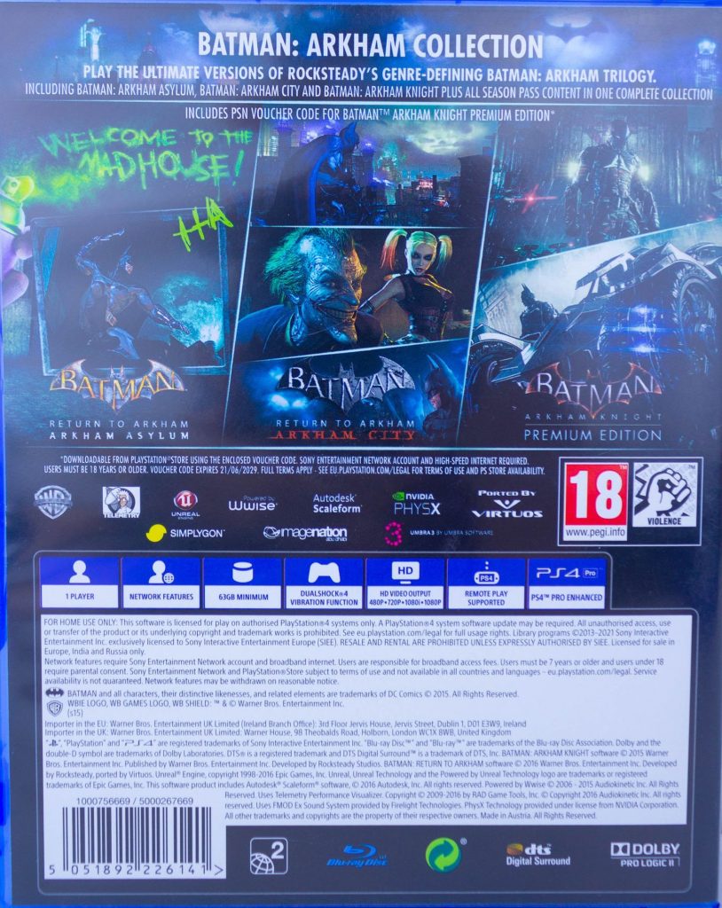 Batman Arkham Collection (PS4) б/у