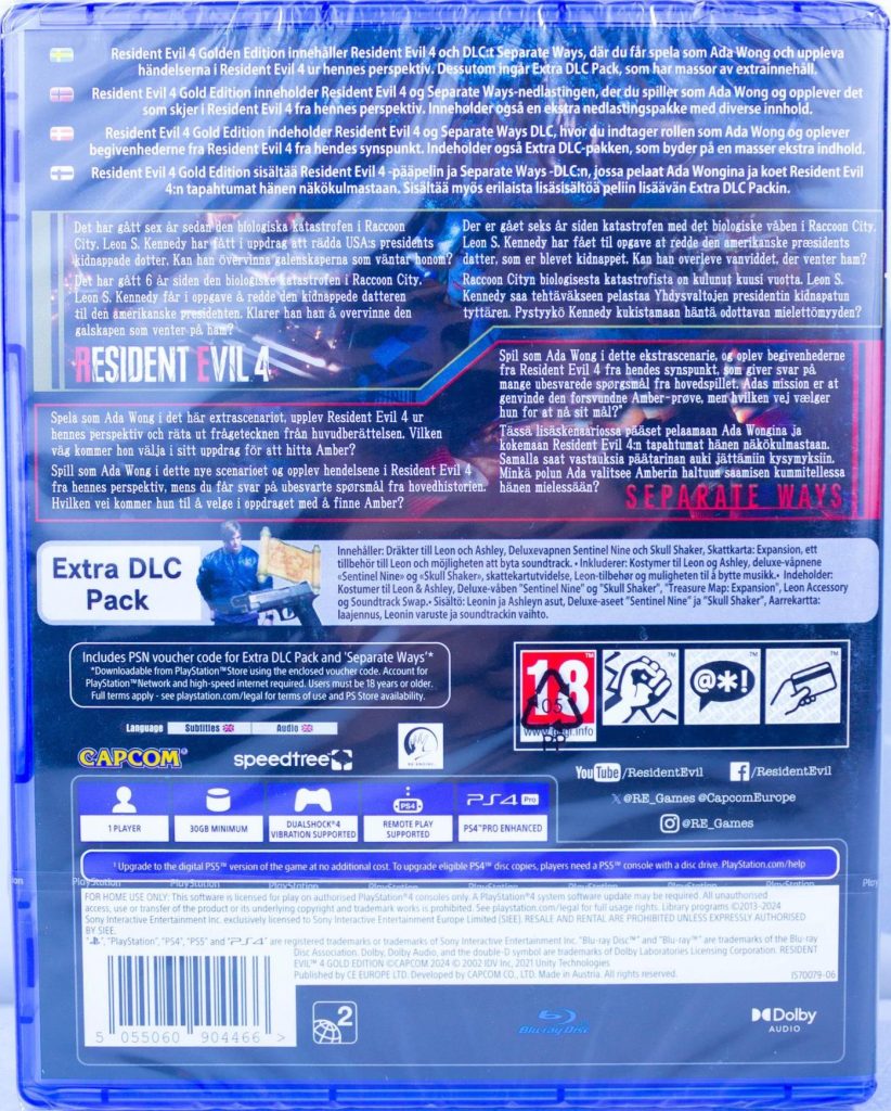 Resident Evil 4 Remake Gold Edition (PS4)