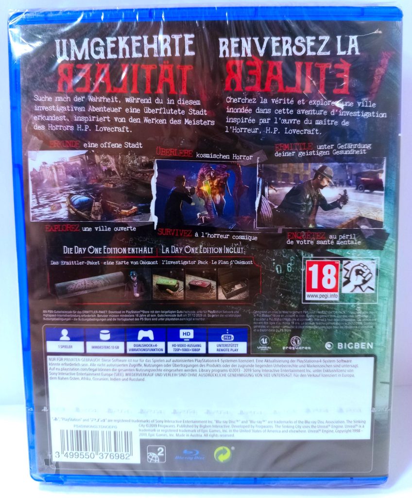 Sinking City Day One Edition (PS4)