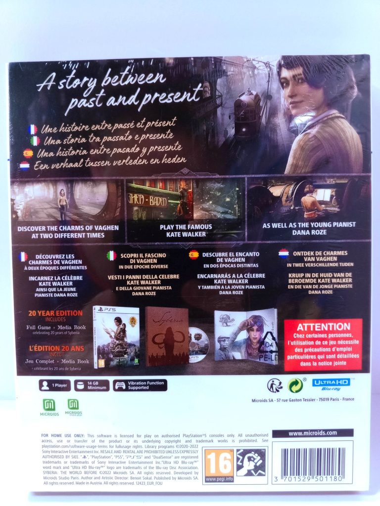 Syberia: The World Before 20 Year Edition (PS5)