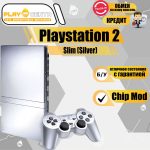 Sony Playstation 2 Slim (Chip Mod) Silver б/у