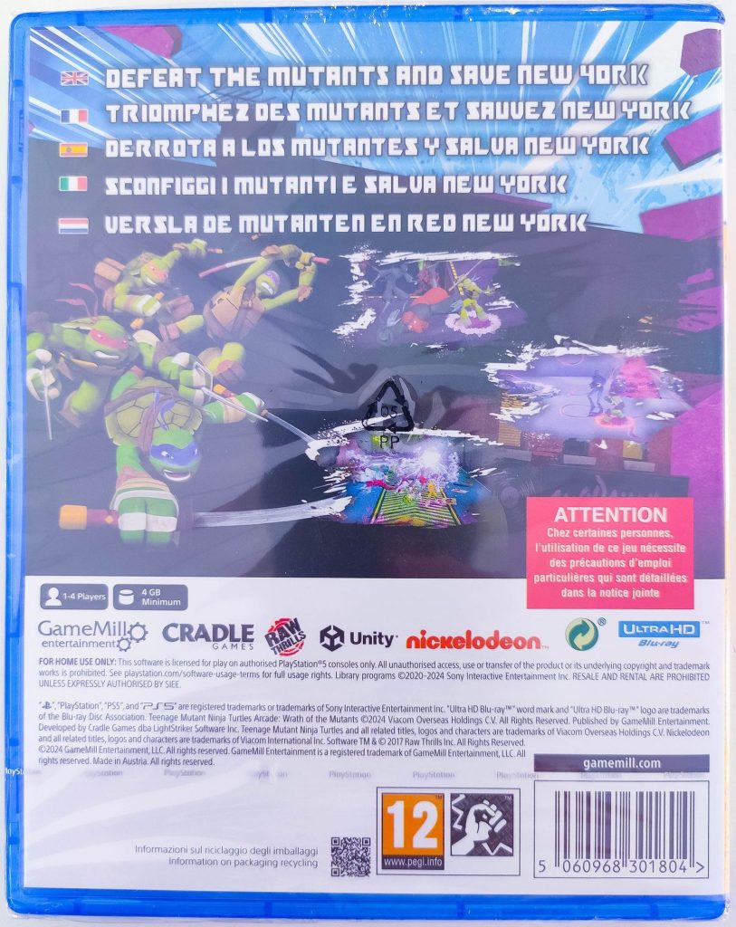TMNT Arcade: Wrath of the Mutants (PS5)
