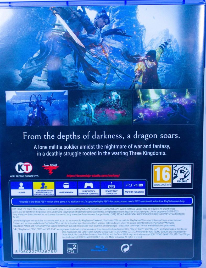 Wo Long Fallen Dynasty (PS4) б/у