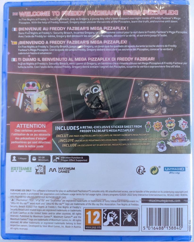 Five Nights at Freddy's: Security Breach (PS5)