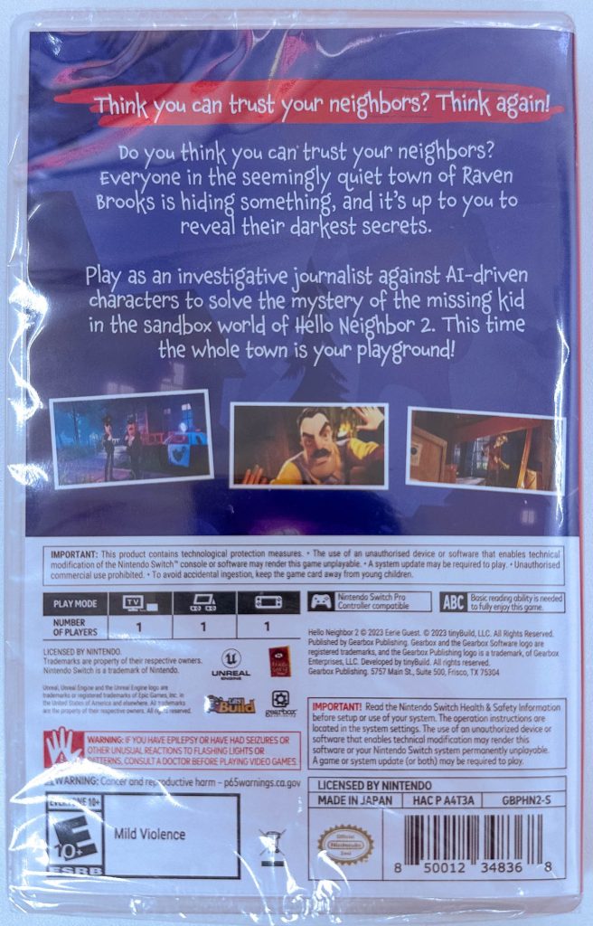 Hello Neighbor 2 (Switch)