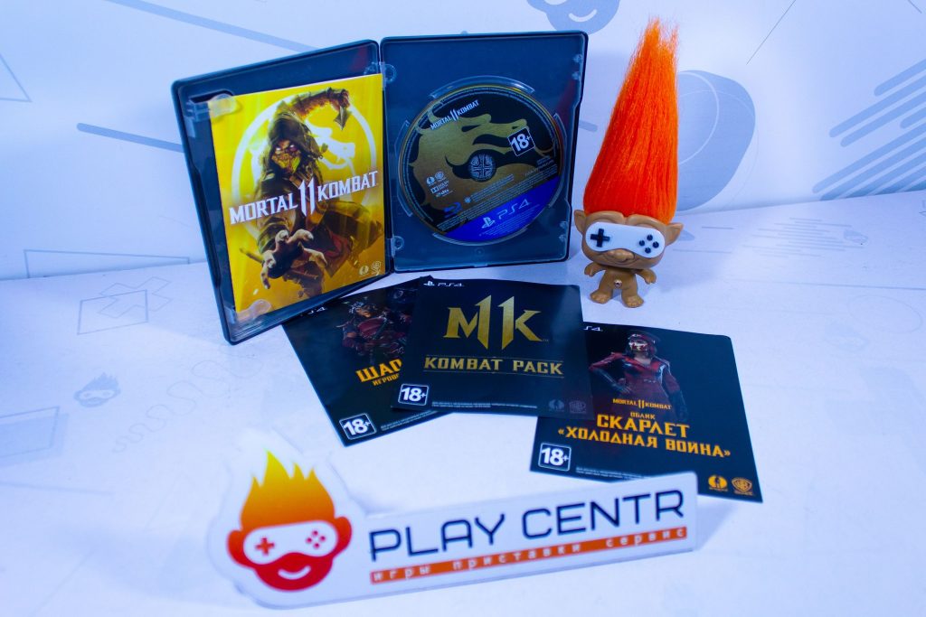 Mortal Kombat 11 Steelbook чёрный (PS4) б/у
