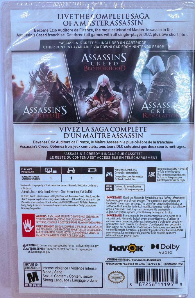 Assassin's Creed: Эцио Аудиторе Коллекция (Switch)