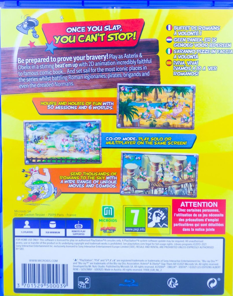 Asterix and Obelix Slap Them All! (PS4) б/у