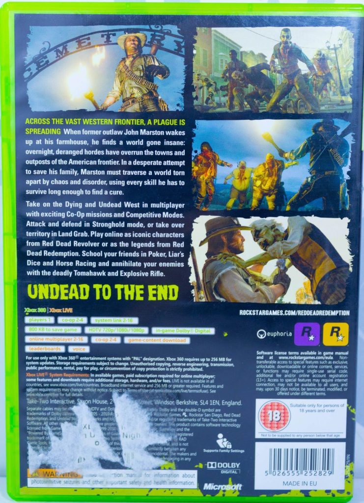 Red Dead Redemption Undead Nightmare (Xbox 360) б/у