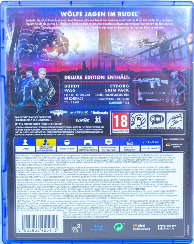 Wolfenstein YoungBlood (Eng) (PS4) б/у