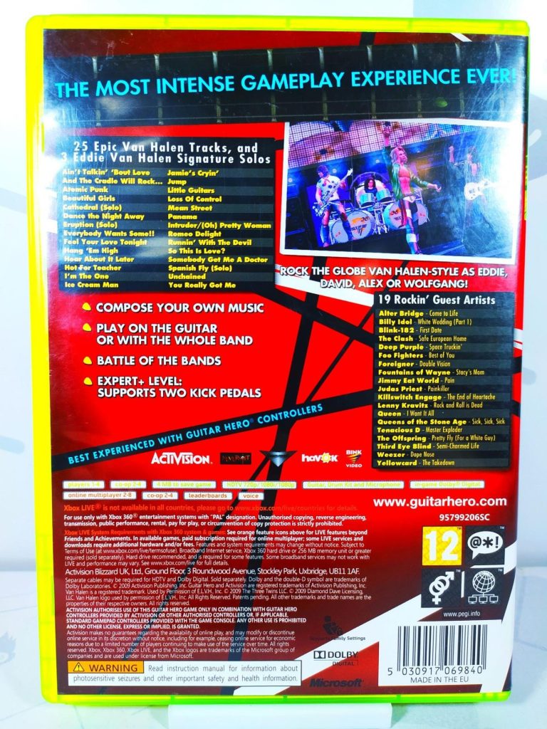 Guitar Hero Van Halen (Xbox 360) б/у