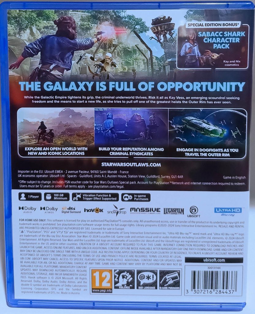 Star Wars: Outlaws (PS5) б/у