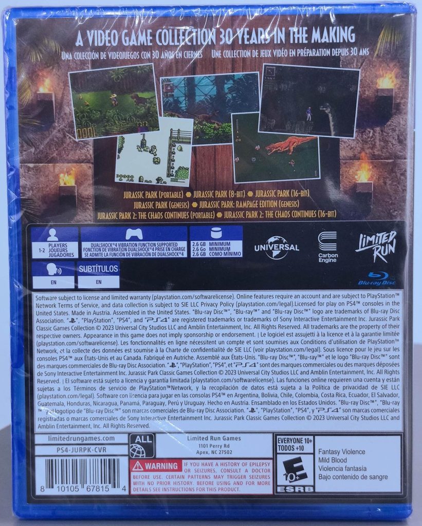 Jurassic Park: Classic Collection (PS4)