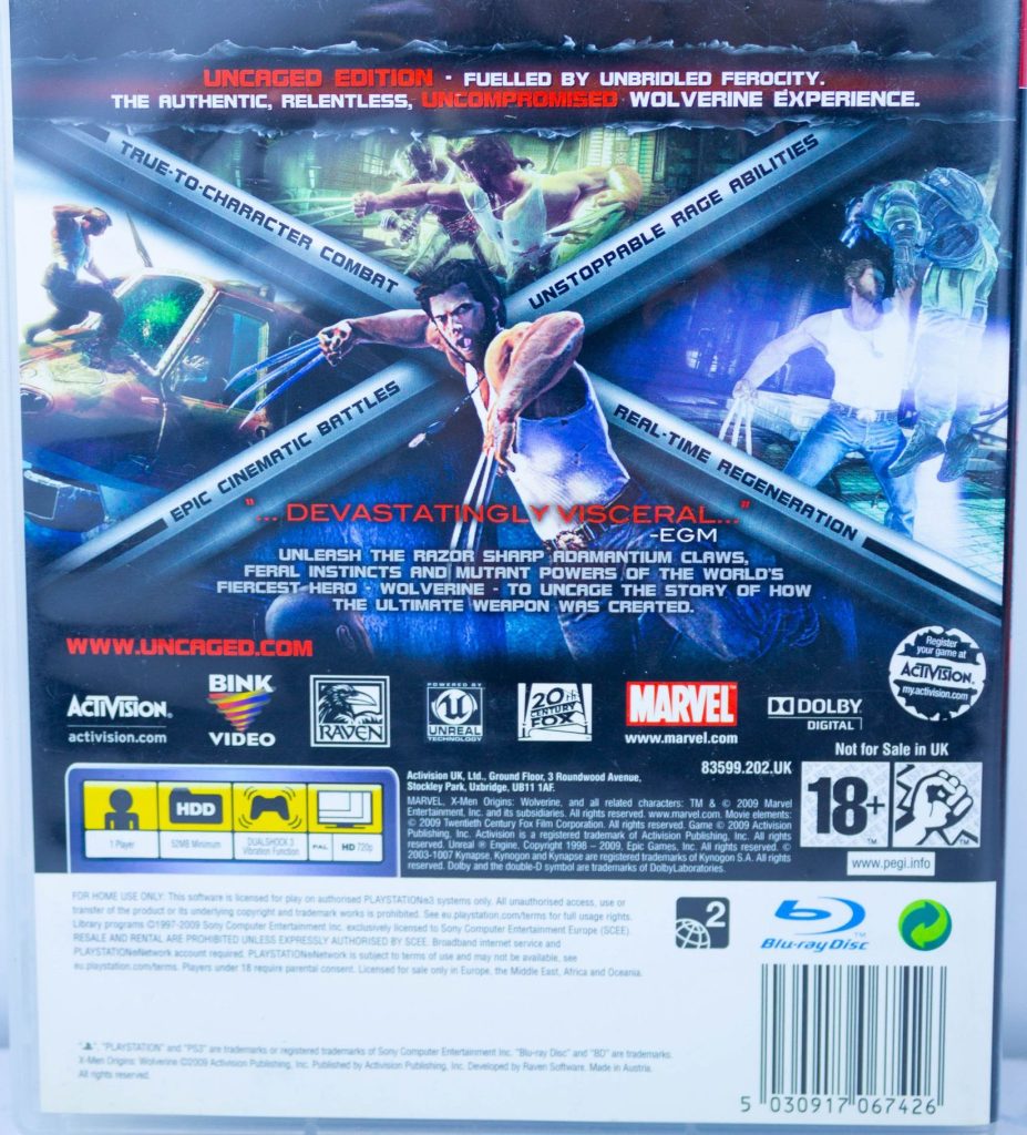 X-Men Origins Wolverine (PS3) б/у