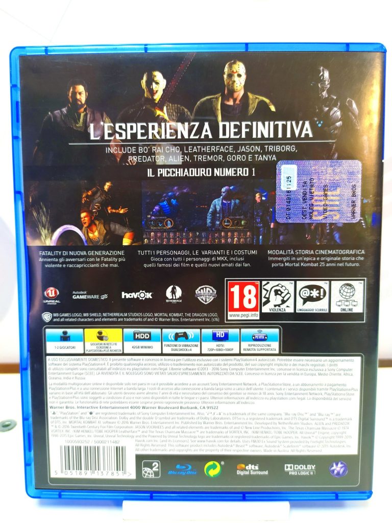 Mortal Kombat XL (PS4) б/у