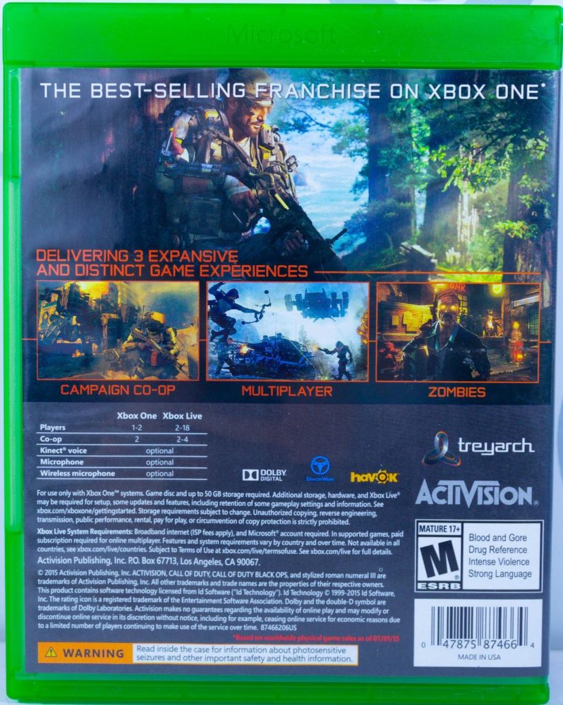 Call Of Duty: Black Ops 3 (Xbox One) б/у