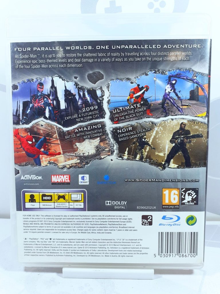 Spider-Man: Shattered Dimensions (PS3) б/у