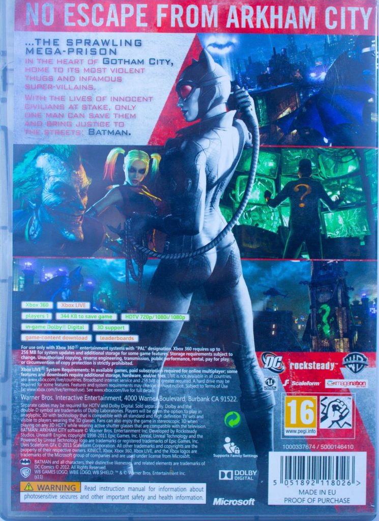 Batman Arkham City (Xbox 360) б/у