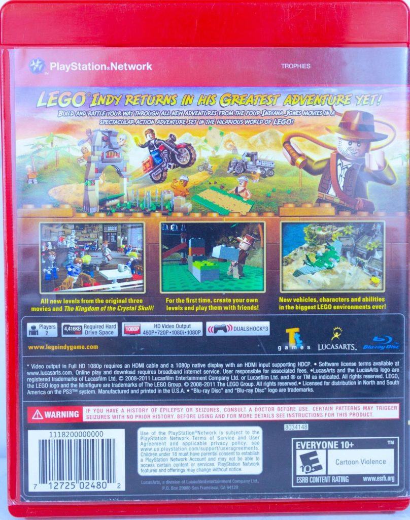 Lego Indiana Jones 2 (PS3) б/у