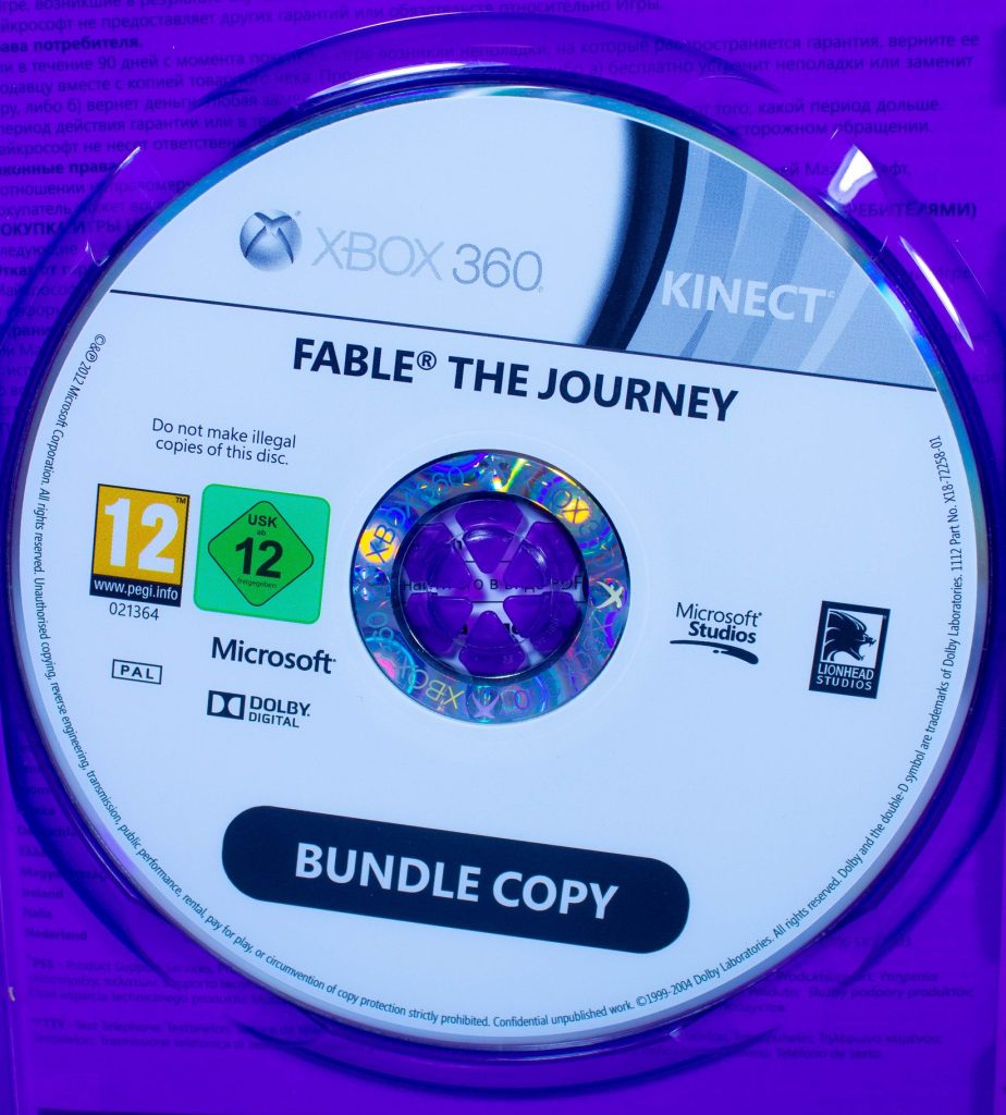 Fable The Journey (для Kinect) (Xbox 360) б/у