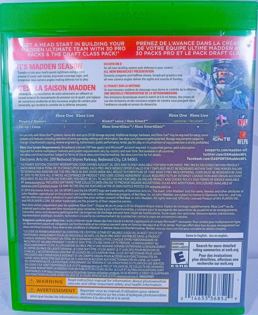 Madden NFL 15 (Xbox One) б/у