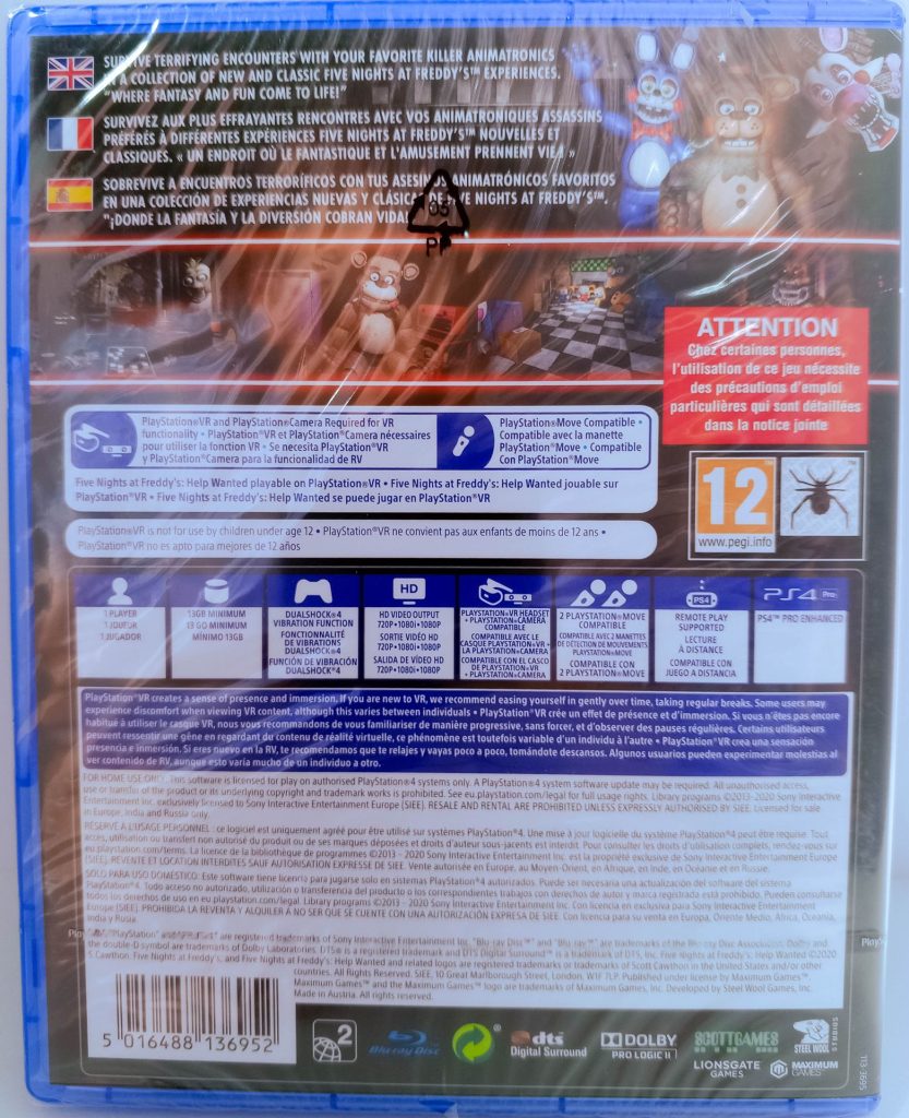 Five Nights at Freddy’s Help Wanted (PS4)