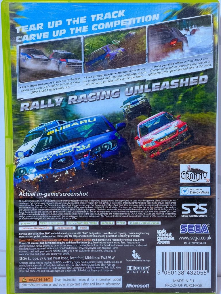 Sega Rally (Xbox 360) б/у