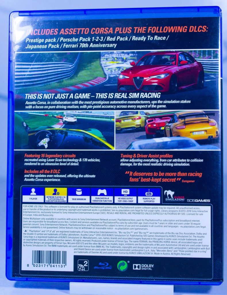 Assetto Corsa Ultimate Edition (PS4) б/у