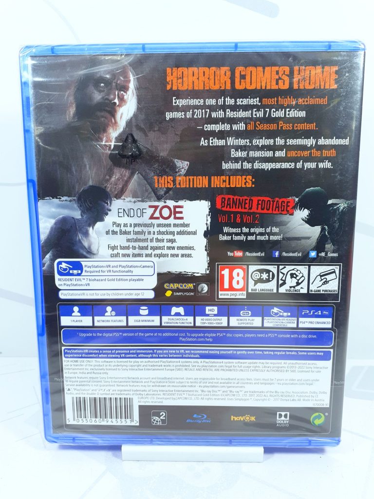 Resident Evil 7 Gold Edition (VR) (PS4)