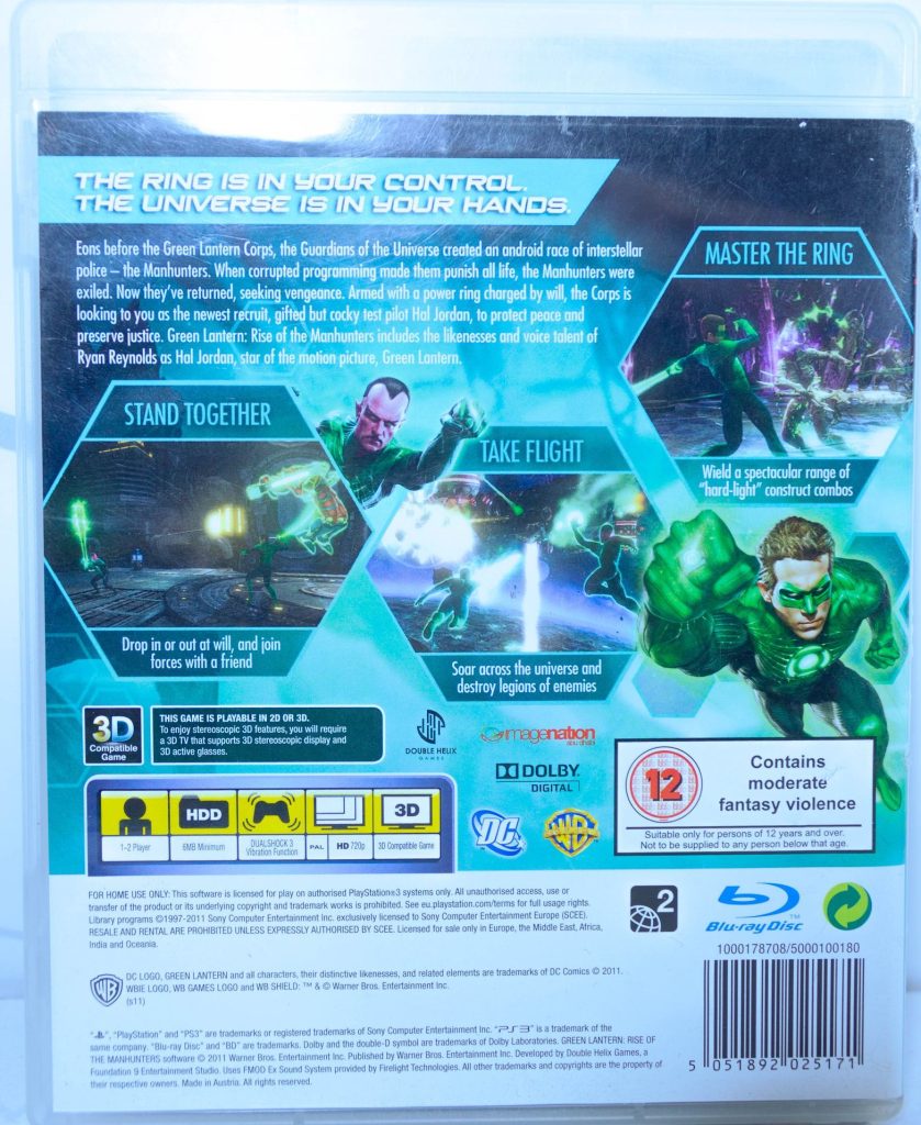 Green Lantern: Rise Of The Manhunters (Зеленый Фонарь) (PS3) б/у