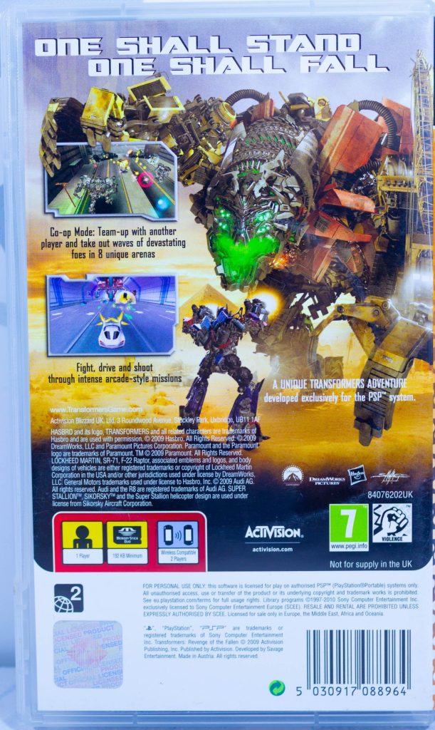 Transformers Revenge of The Fallen (PSP) б/у