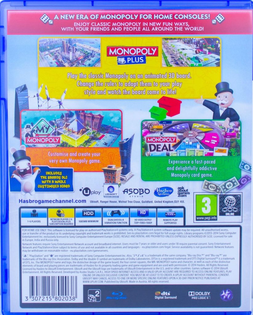 Monopoly: Family Fun Pack (PS4) б/у