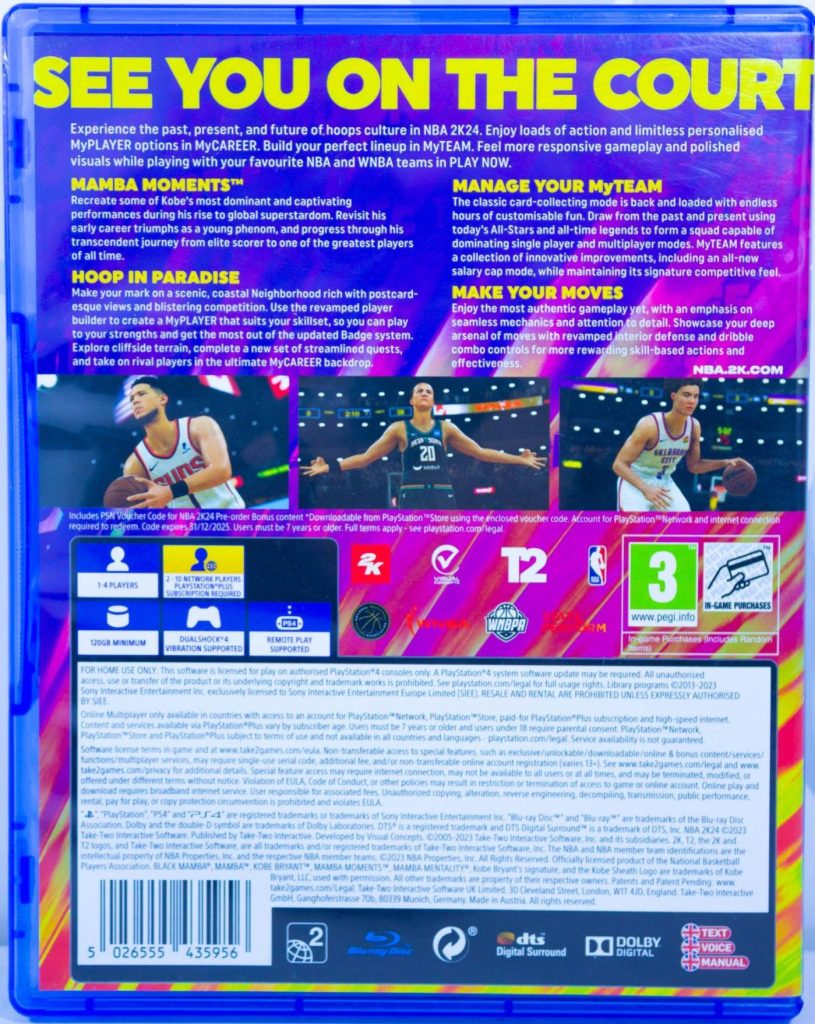 NBA 2K24 (PS4) б/у