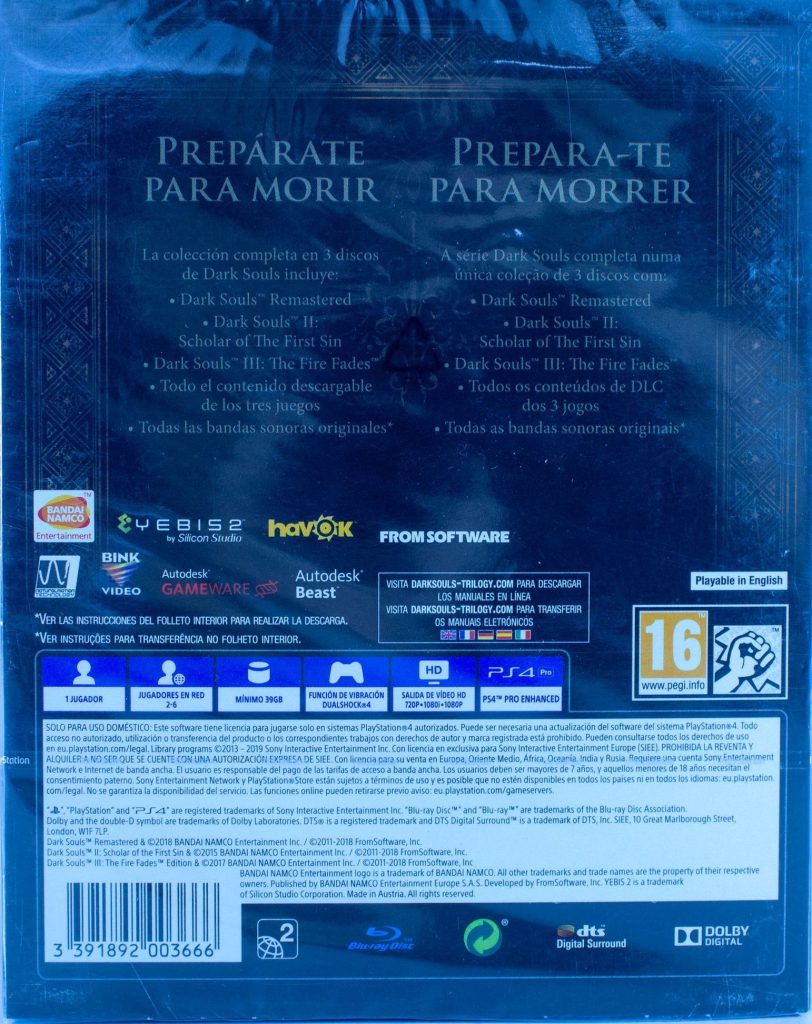 Dark Souls Trilogy (PS4)