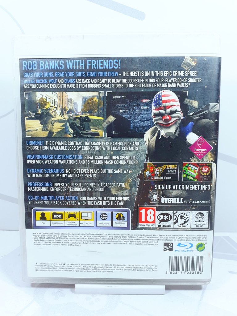 Payday 2 (PS3) б/у