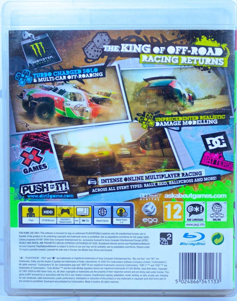 Colin McRae Dirt 2 (PS3) б/у
