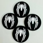 Накладки на стики резиновые Spiderman (Черные) 4шт