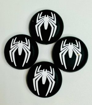 Накладки на стики резиновые Spiderman (Черные) 4шт