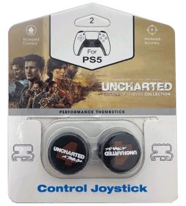 Накладки на стики пластик Uncharted A Thiefs End (Черные) 2шт